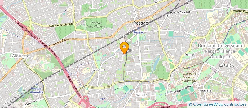 localisation de l'entreprise MADAME GAELLE BERTEAUX  PESSAC