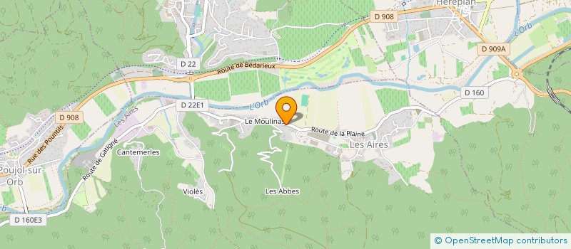 localisation de l'entreprise MADAME GAELLE BEZIOS  LES AIRES