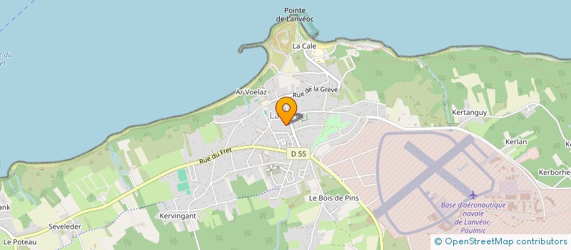 localisation de l'entreprise MADAME GAELLE BINET  LANVEOC