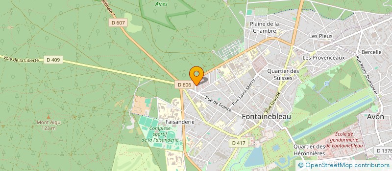 localisation de l'entreprise MADAME GAELLE BISSOUMOUNOU  FONTAINEBLEAU
