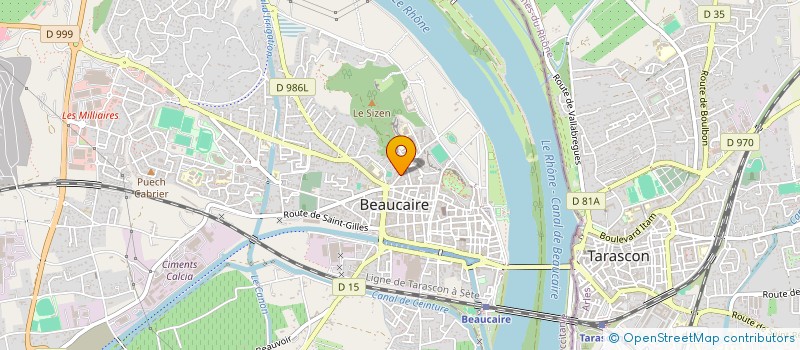 localisation de l'entreprise MADAME GAELLE BLANCHET  BEAUCAIRE