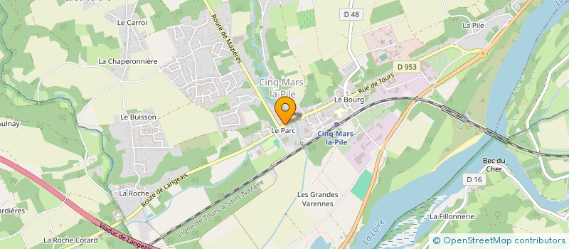 localisation de l'entreprise MADAME GAELLE BLANDIN à CINQ MARS LA PILE