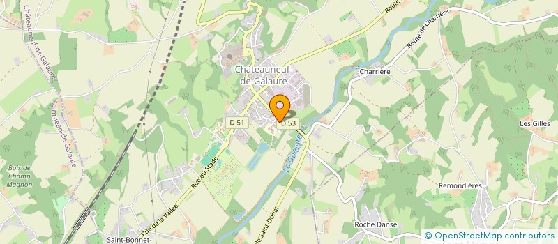 localisation de l'entreprise MADAME GAELLE BOISSEAU à CHATEAUNEUF-DE-GALAURE