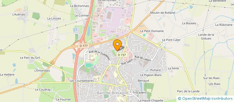 localisation de l'entreprise MADAME GAELLE BOISSIERE  BAIN-DE-BRETAGNE