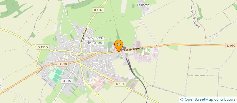 localisation de l'entreprise MADAME GAELLE BOUDARD  CREVECUR-LE-GRAND