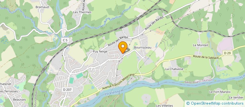 localisation de l'entreprise MADAME GAELLE BOUDOU CAUNEGRE  LE PALAIS-SUR-VIENNE