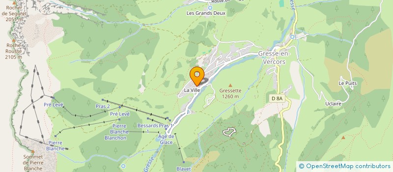 localisation de l'entreprise MADAME GAELLE BOURGUIGNON  GRESSE-EN-VERCORS