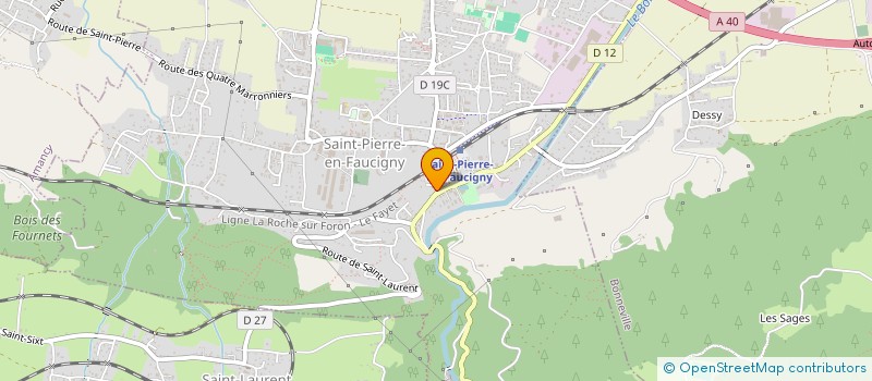 localisation de l'entreprise MADAME GAELLE BOUVARD  SAINT-PIERRE-EN-FAUCIGNY