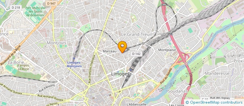 localisation de l'entreprise MADAME GAELLE BOUYSSOU à LIMOGES