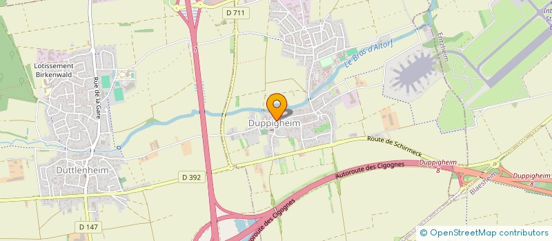 localisation de l'entreprise MADAME GAELLE BRIZEC  ERGERSHEIM