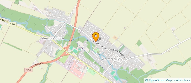 localisation de l'entreprise MADAME GAELLE BROLET  WARMERIVILLE