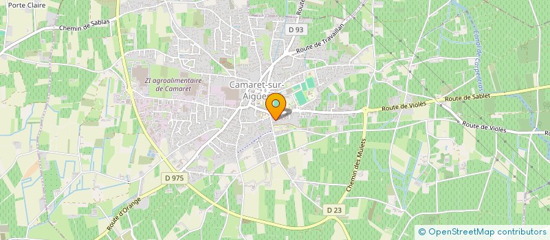 localisation de l'entreprise MADAME GAELLE BROQUARD  CAMARET-SUR-AIGUES