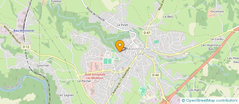 localisation de l'entreprise MADAME GAELLE BRUN  MONISTROL-SUR-LOIRE