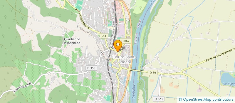 localisation de l'entreprise MADAME GAELLE BUDZINSKI  BOURG-SAINT-ANDEOL