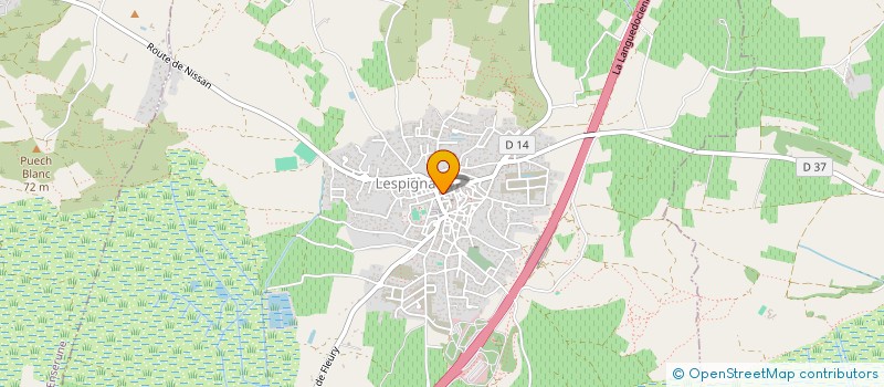 localisation de l'entreprise MADAME GAELLE CALVET  LESPIGNAN