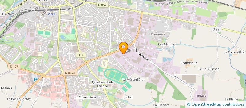 localisation de l'entreprise MADAME GAELLE CAOUSSIN  VITRE