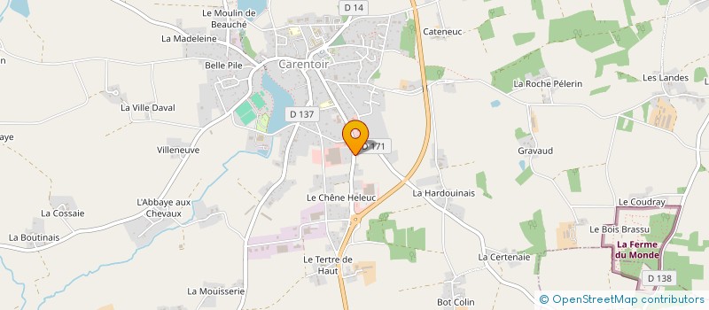 localisation de l'entreprise MADAME GAELLE CASALINUOVO  CARENTOIR