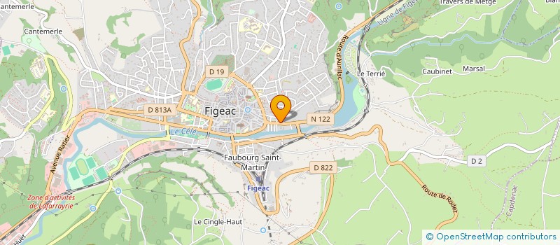 localisation de l'entreprise MADAME GAELLE CASSOT  FIGEAC