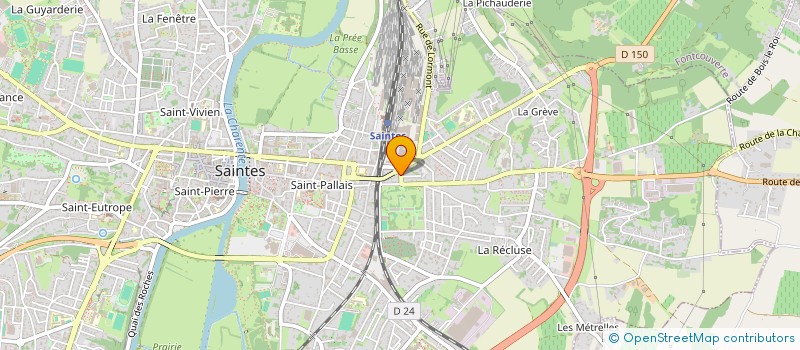 localisation de l'entreprise MADAME GAELLE CAZAMAYOU  SAINTES