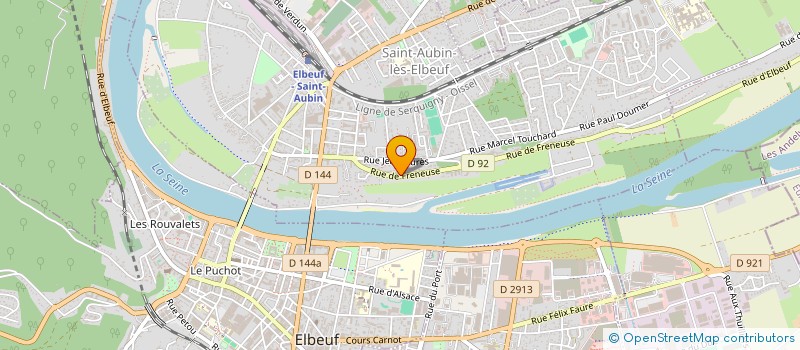 localisation de l'entreprise MADAME GAELLE CHAFI  SAINT-AUBIN-LES-ELBEUF