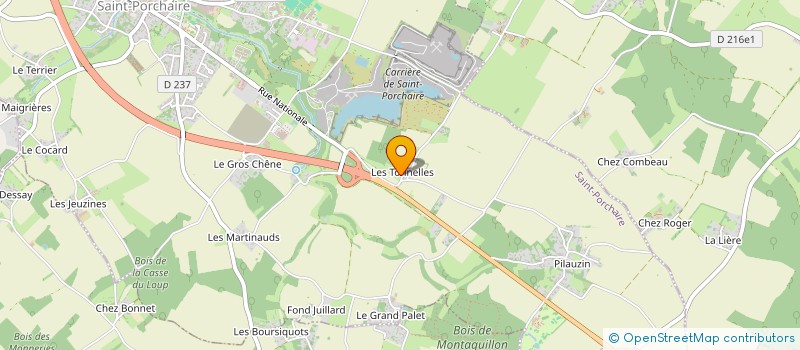 localisation de l'entreprise MADAME GAELLE CHAHIR  SAINT-PORCHAIRE