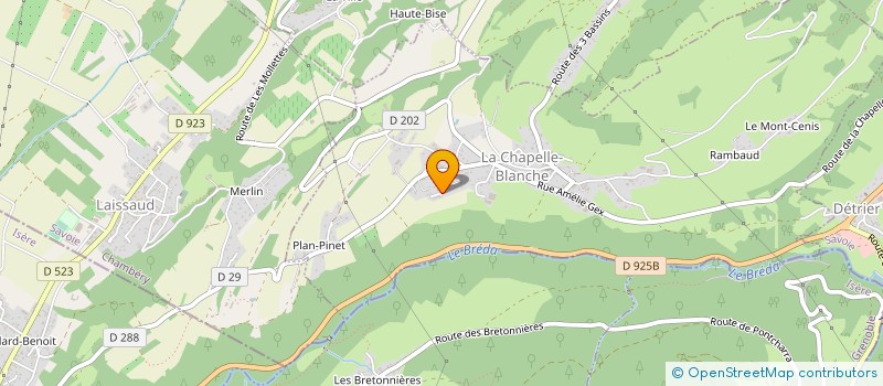 localisation de l'entreprise MADAME GAELLE CHAMBON  LA CHAPELLE-BLANCHE