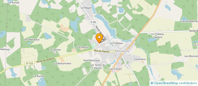 localisation de l'entreprise MADAME GAELLE CHANDELLIER  MILLANCAY