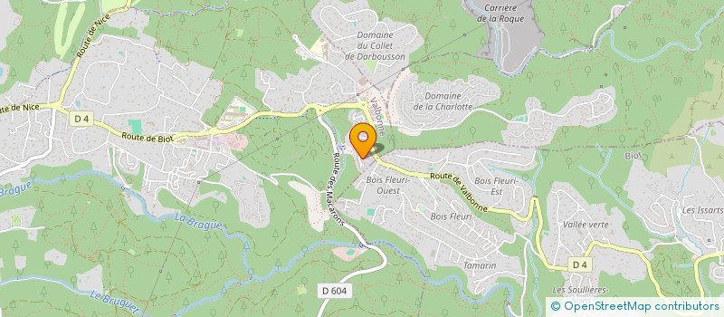 localisation de l'entreprise MADAME GAELLE CHARLES à VALBONNE