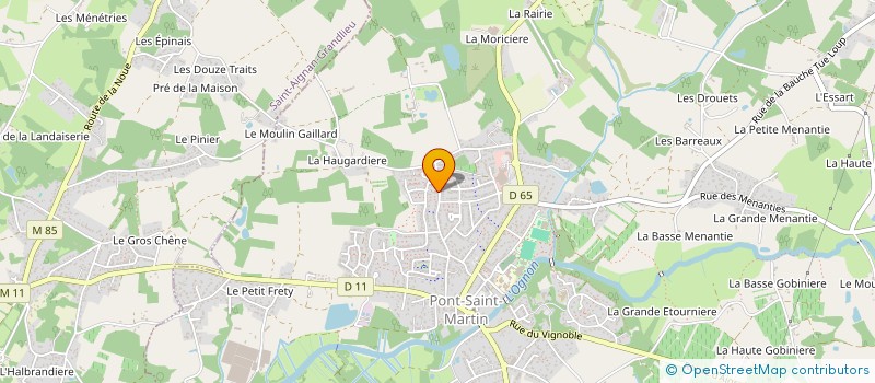 localisation de l'entreprise MADAME GAELLE CHAUVEAU  PONT-SAINT-MARTIN