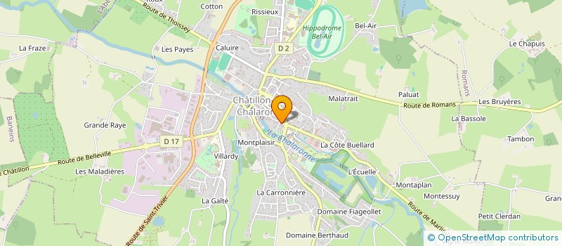 localisation de l'entreprise MADAME GAELLE CHAVEROT  CHATILLON-SUR-CHALARONNE