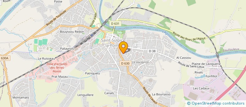 localisation de l'entreprise MADAME GAELLE CHERY  SAINT-SULPICE-LA-POINTE