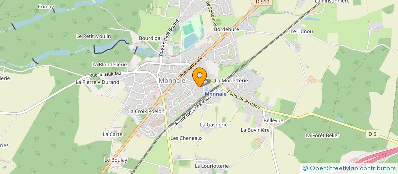 localisation de l'entreprise MADAME GAELLE CHICOISNE  MONNAIE