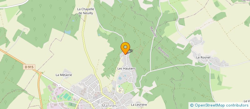 localisation de l'entreprise MADAME GAELLE CHUPIN à MARINES