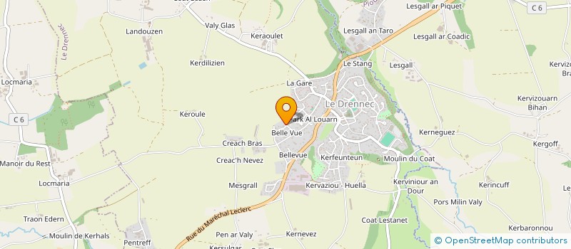 localisation de l'entreprise MADAME GAELLE COCHARD  LE DRENNEC