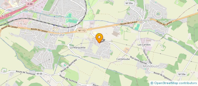 localisation de l'entreprise MADAME GAELLE CORLAY  MONTRABE