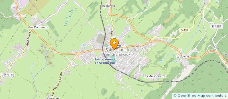 localisation de l'entreprise MADAME GAELLE COTILLEAU  SAINT-LAURENT-EN-GRANDVAUX