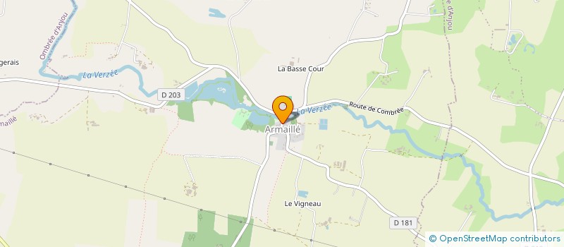 localisation de l'entreprise MADAME GAELLE COURTOIS à OMBREE D'ANJOU