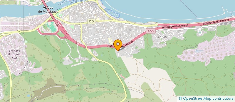 localisation de l'entreprise MADAME GAELLE COUTANT  MARTIGUES