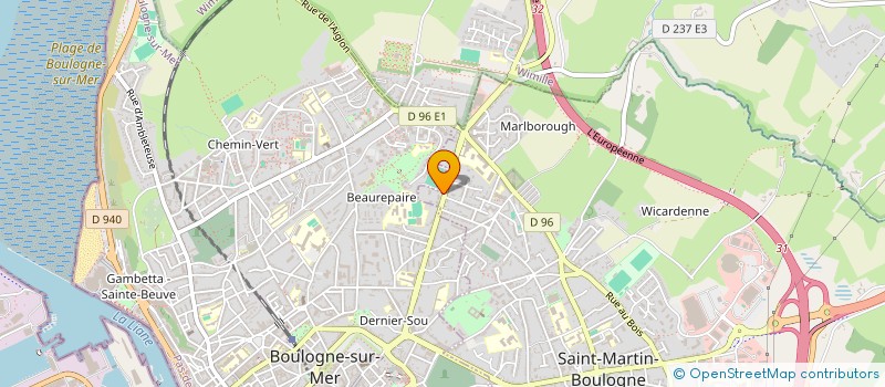 localisation de l'entreprise MADAME GAELLE COUVREUR à SAINT-MARTIN-BOULOGNE