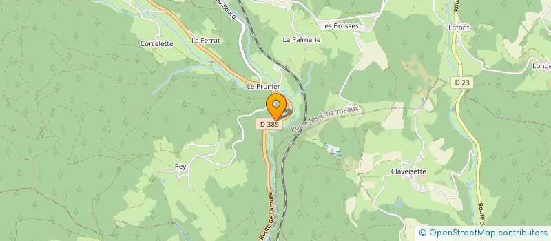 localisation de l'entreprise MADAME GAELLE CROISAT  POULE-LES-ECHARMEAUX