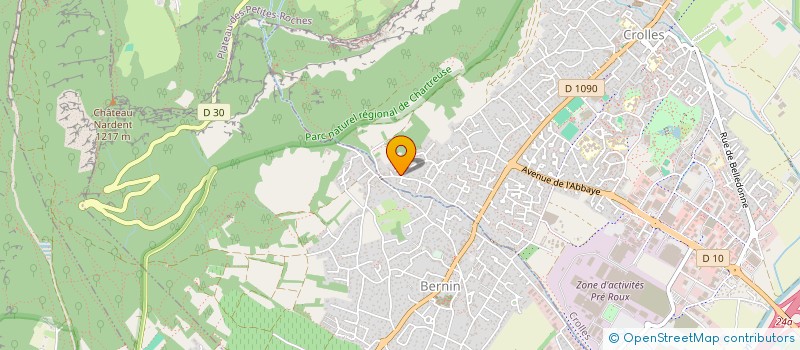 localisation de l'entreprise MADAME GAELLE CULOT-LATOUCHE  CROLLES