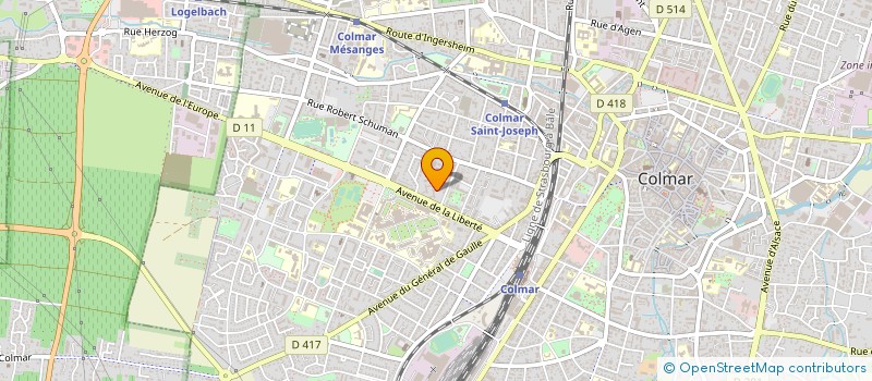 localisation de l'entreprise MADAME GAELLE CZAJKOWSKI  COLMAR