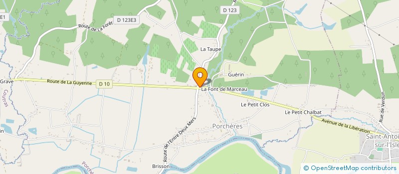 localisation de l'entreprise MADAME GAELLE DAL MOLIN à PORCHERES