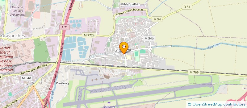 localisation de l'entreprise MADAME GAELLE DASSAUD  AULNAT