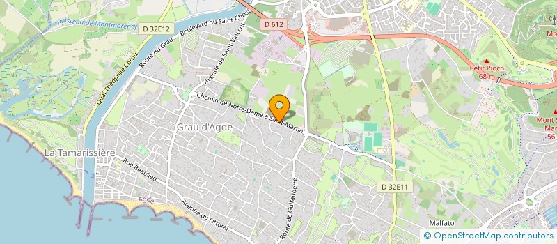 localisation de l'entreprise MADAME GAELLE DAUBISSE  AGDE