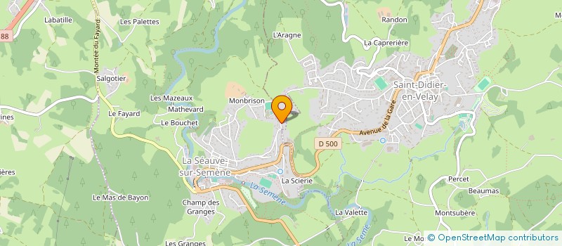 localisation de l'entreprise MADAME GAELLE DAVID  LA SEAUVE-SUR-SEMENE