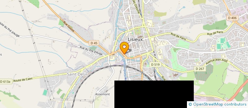 localisation de l'entreprise MADAME GAELLE DEBAERT  LISIEUX