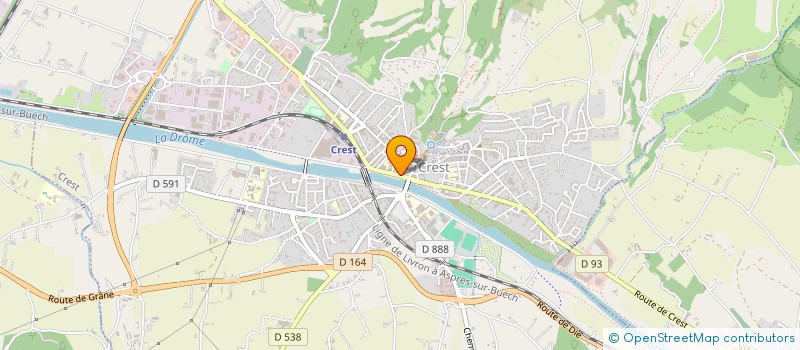 localisation de l'entreprise MADAME GAELLE DEBAUD  CREST