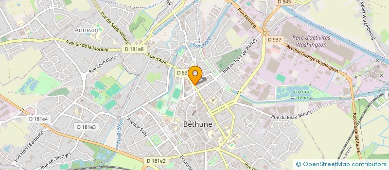 localisation de l'entreprise MADAME GAELLE DELALIEUX à BETHUNE