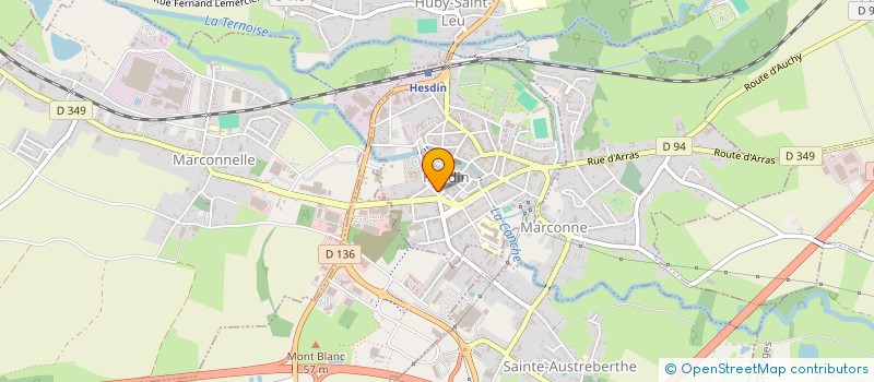 localisation de l'entreprise MADAME GAELLE DELASSUS  HESDIN